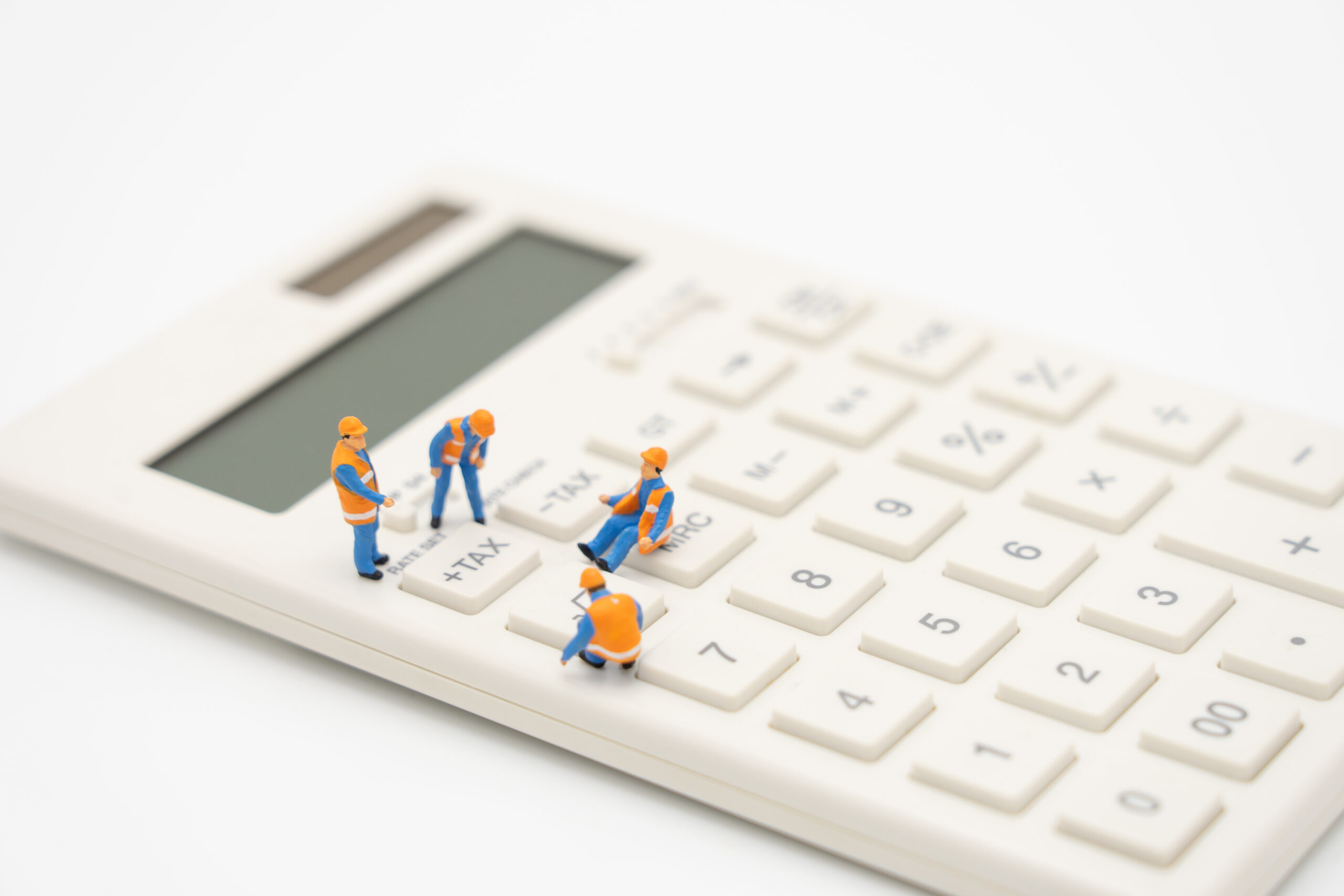 Miniature people Pay queue Annual income (TAX) for the year on c